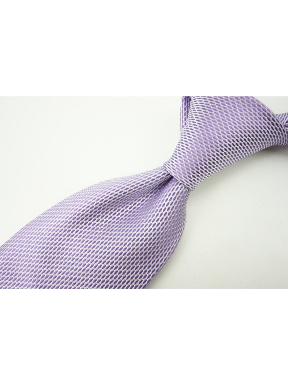 Canali Lavender Orchid Vertical Birdseye Silk Tie Brand New With Tags